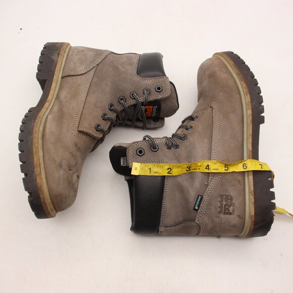 Timberland PRO 6-Inch Direct Attach Work Boots Men\'s 9 M Gray Steel Toe Lace Up main image 6